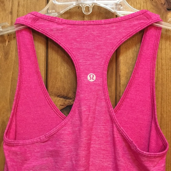 Lululemon Cool Racerback CRB Tank Top Heather Pink - Picture 2 of 3